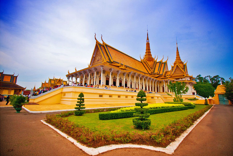 柬埔寨皇宫。自因特网
