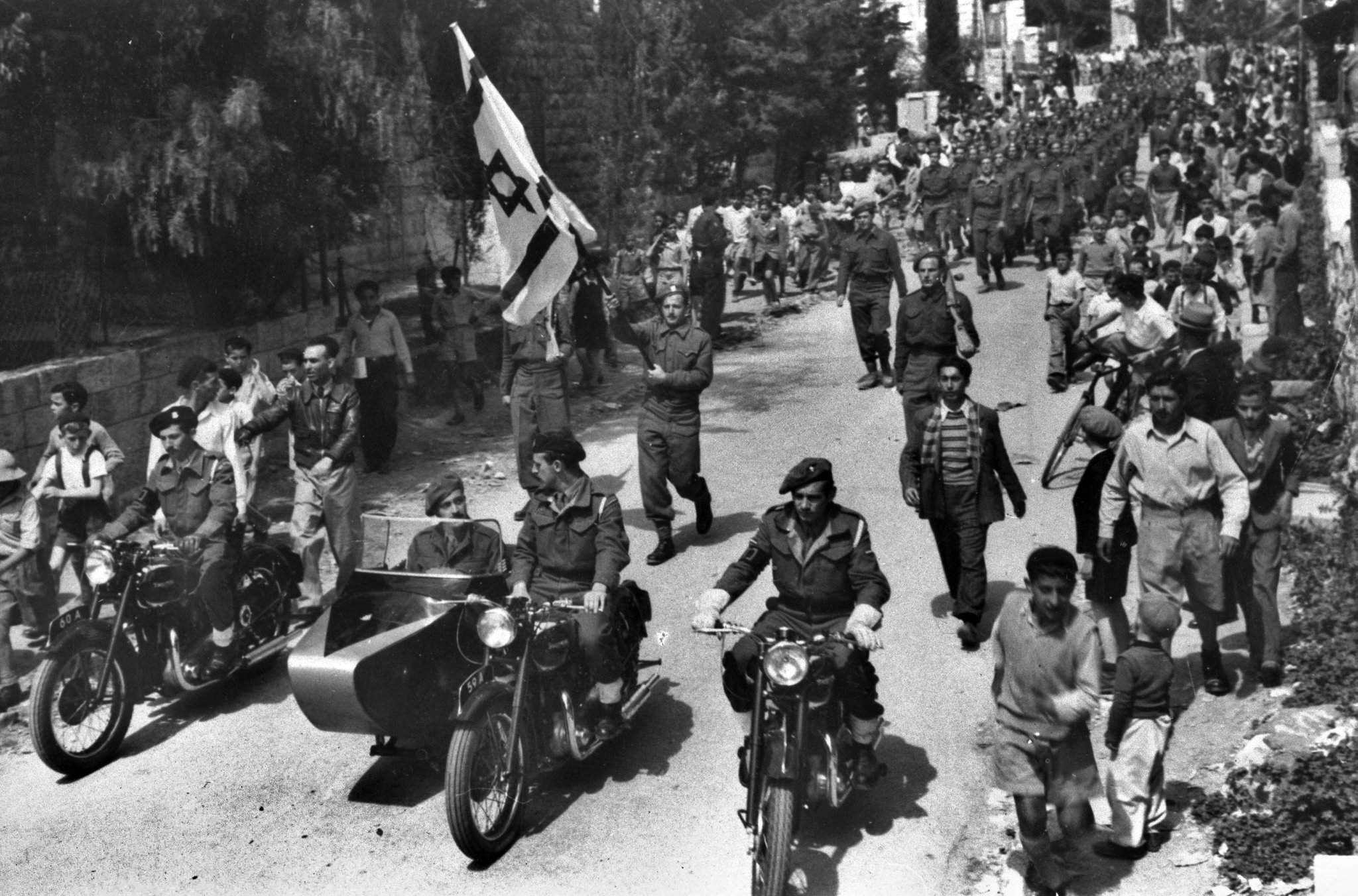 Các chiến binh Haganah ở Jerusalem vào tháng 4/1948